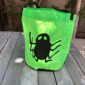 Beetle Bucket Bag - Neon Lime Green Heavy Duty One Handle  Bag